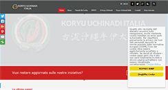 Desktop Screenshot of koryu-uchinadi.it